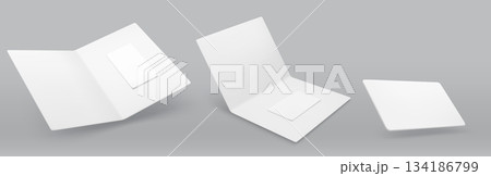 Hotel keycard mockup with blank white plastic card 134186799