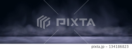 Cold smoke effect on black background Cold smoke effect on black background 134186823