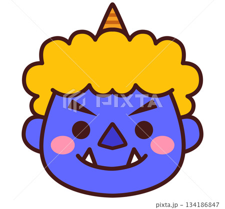 青鬼　節分　イラスト素材 134186847