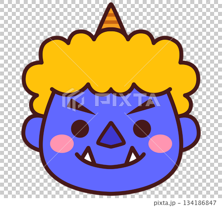 青鬼　節分　イラスト素材 134186847