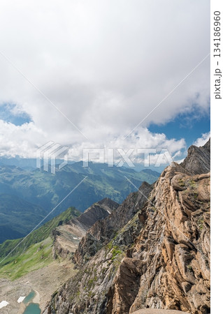 Majestic Mountain Vista in Kaprun, Austria Alps A Breathtaking Alpine Landscape Panorama 134186960