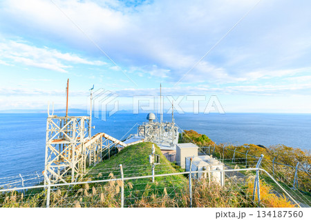 秋の竜飛崎から見た景色　青森県東津軽郡 134187560