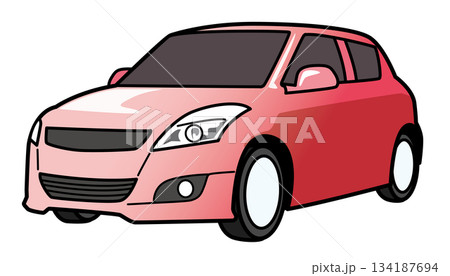 赤い自動車 赤い自動車 134187694