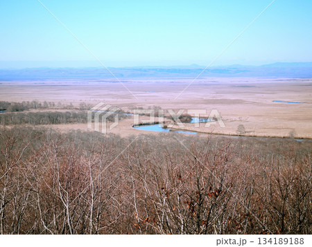 細岡展望台から見た釧路湿原 細岡展望台から見た釧路湿原 134189188