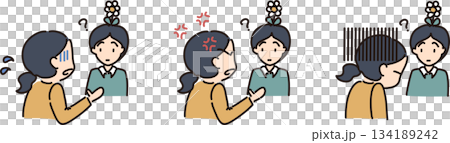 一幅插圖，描繪了一男一女向一位不懂氣象學的人解釋大氣狀況。 134189242