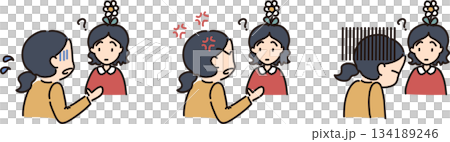 圖：一個人在向一個不懂察言觀色的人解釋──女人和女人 134189246