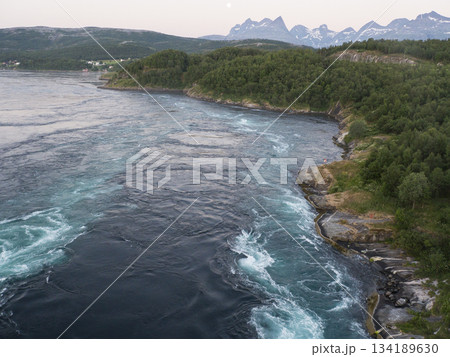Saltstraumen in night Saltstraumen in night 134189630