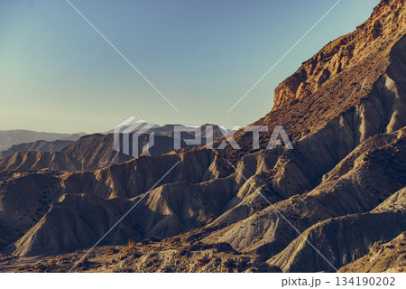 Mountain view. Tabernas desert in Spain 134190202