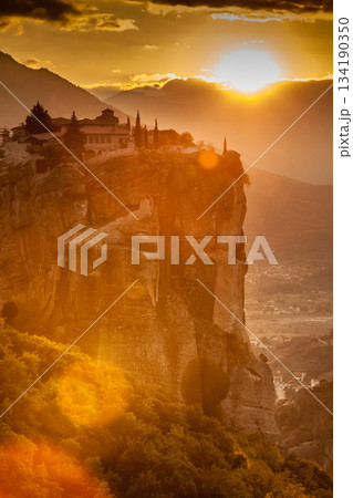 Monastery of the Holy Trinity i in Meteora, Greece Monastery of the Holy Trinity i in Meteora, Greece 134190350