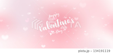 valentine's day background  Vector illustration 134191119