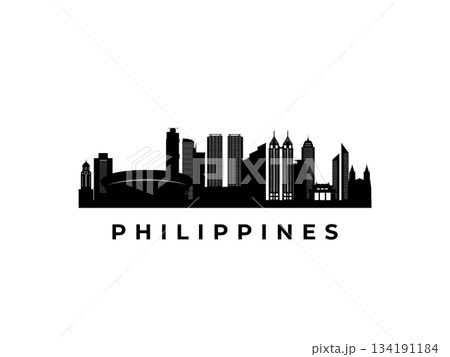 Vector Philippines skyline. Vector Philippines skyline. 134191184