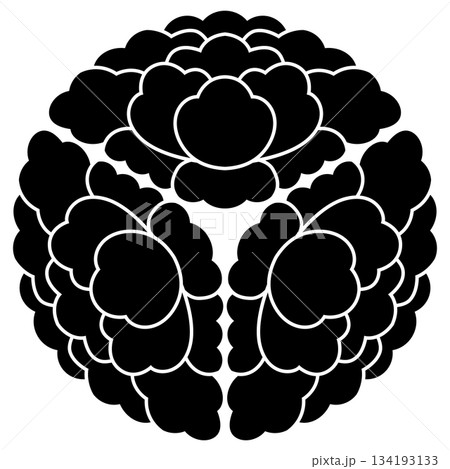 家紋です。三つ落ち牡丹といいます。 134193133