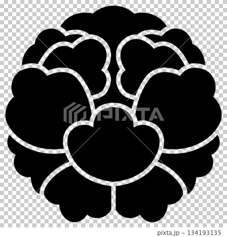 多羅尾光俊の家紋です。変わり大割牡丹といいます。 134193135