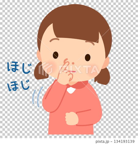 Child picking nose, nose picking habit, nose picking Child picking nose, nose picking habit, nose picking 134193139