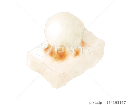 焼いたおもち 水彩 134193167