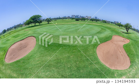 Golf Course Maintenance Greens Fairways 134194593