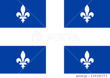 ケベック州の旗 134195773
