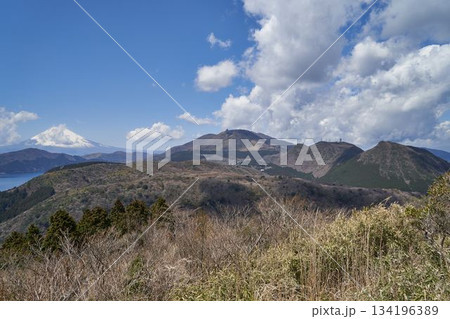 神奈川県 大観山からの富士山と箱根 神奈川県 大観山からの富士山と箱根 134196389