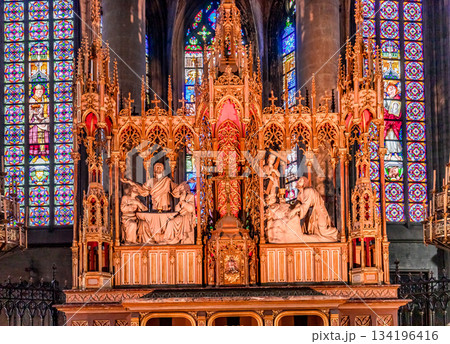 Saint Maurice church, Lille, France, interiors 134196416