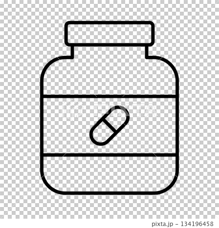 サプリメントのアイコン シンプル 134196458