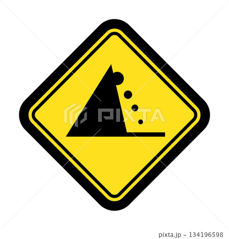 落石注意 アイコン 134196598