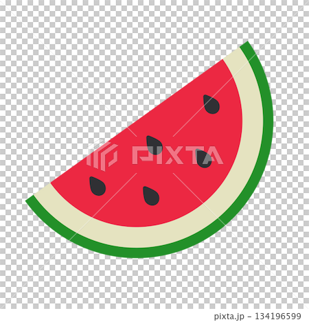 切開的西瓜圖標 134196599