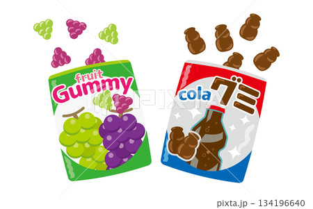 フルーツのグミとコーラのグミ 134196640