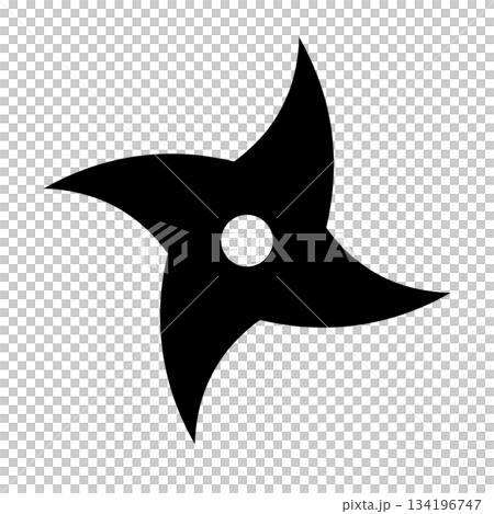 手裡劍剪影 134196747