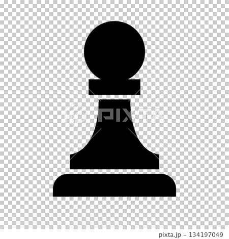 西洋棋兵剪影棋盤遊戲 134197049