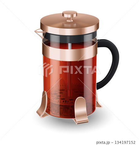 Glass teapot 134197152
