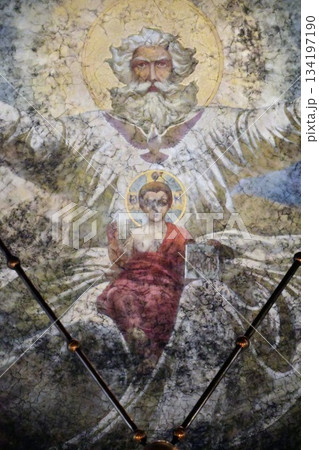 ブルガリア、ソフィア、アレクサンドル・ネフスキー寺院、ドームの天井画、ブルガリア正教会 134197190