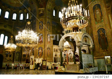ブルガリア、ソフィア、アレクサンドル・ネフスキー寺院、シャンデリア、ブルガリア正教会 134197197