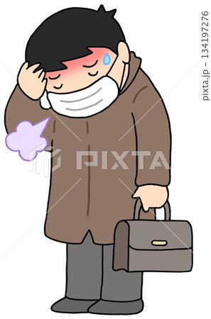 病気・疾患・疾病 - 風邪・インフルエンザ・発熱・高熱 134197276