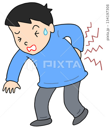 病気・疾患・疾病 - 腰痛・ぎっくり腰・椎間板ヘルニア 134197308