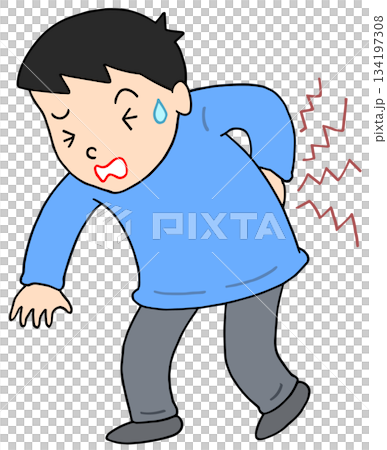 病気・疾患・疾病 - 腰痛・ぎっくり腰・椎間板ヘルニア 134197308