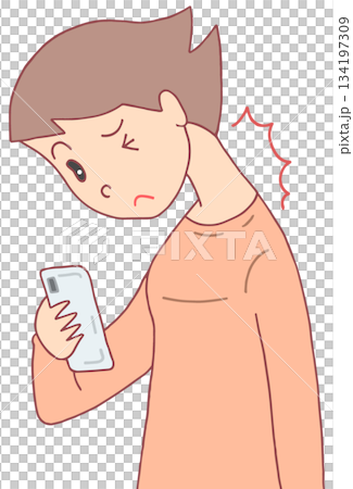 疾病、失調與病症-直頸、低頭族頸椎病變、不良姿勢 疾病、失調與病症-直頸、低頭族頸椎病變、不良姿勢 134197309