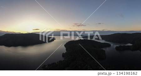 Beautiful landscape scenes at lake jocassee south carolina 134198162
