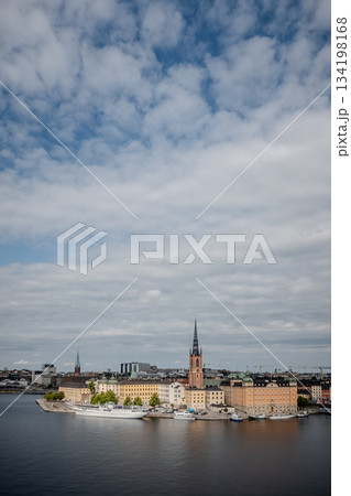 scenic view of the Old Town (Gamla Stan) in Stockholm, Sweden 134198168