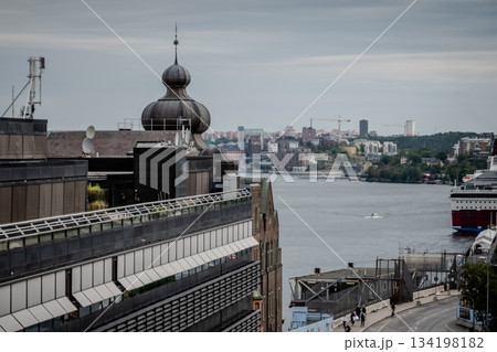 Historical old streets and architecture Old town of Stockholm, Sweden 134198182