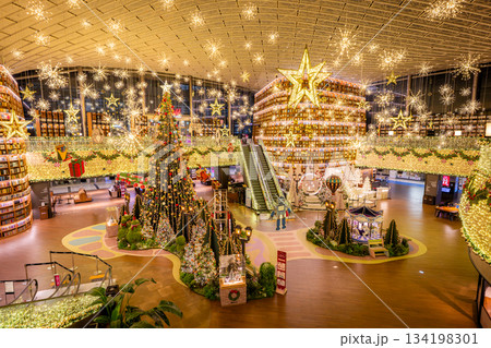 ソウルのピョルマダン図書館のイルミネーション ソウルのピョルマダン図書館のイルミネーション 134198301