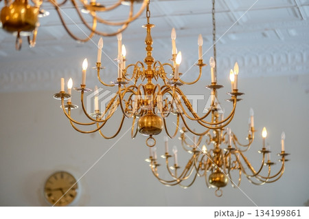 historic building interior demolition and construction 134199861