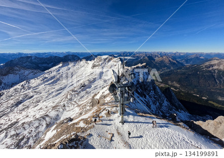 at Zugspitze mountain in Bavaria, Germany in october 134199891