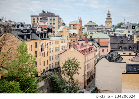 city view of old town of stockhold sweden on cloudy day 134200024