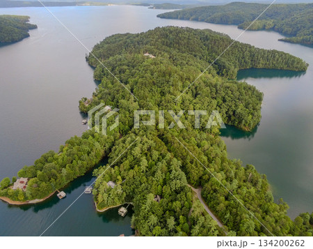 Beautiful landscape scenes at lake jocassee south carolina 134200262