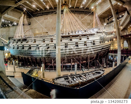 Famous ancient vasa vessel in Vasa museum in Stockholm Famous ancient vasa vessel in Vasa museum in Stockholm 134200273