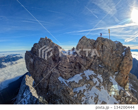 at Zugspitze mountain in Bavaria, Germany in october 134200444