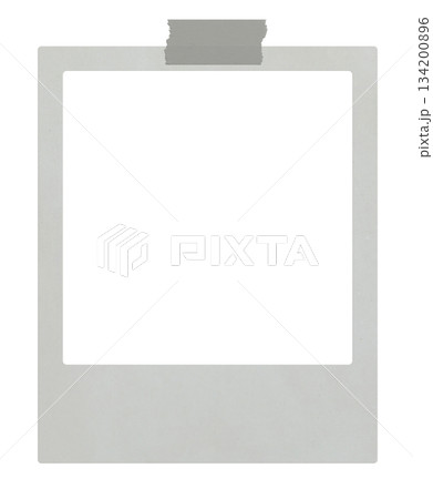 Blank instant film photo frame mock-up with beige tape isolated on white background. Empty retro square photo border mockup. Creative design, scrapbooking, memories. Collage vintage photography layout Blank instant film photo frame mock-up with beige tape isolated on white background. Empty retro square photo border mockup. Creative design, scrapbooking, memories. Collage vintage photography layout 134200896
