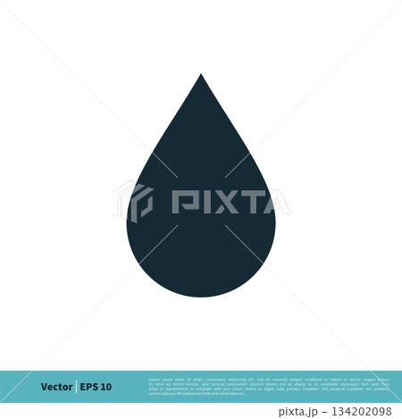 Drop Water Icon Vector Logo Template Illustration Design. Vector EPS 10. Drop Water Icon Vector Logo Template Illustration Design. Vector EPS 10. 134202098