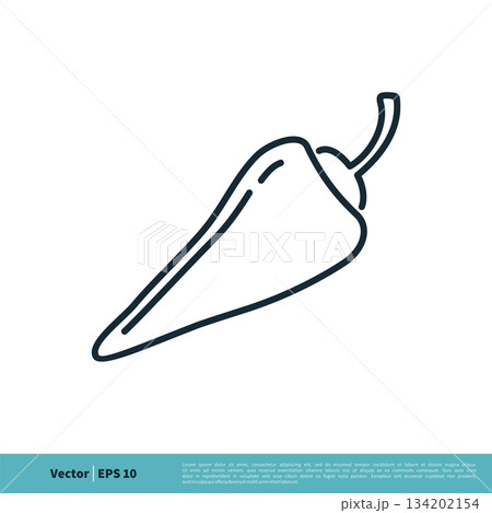 Chili Spicy Icon Vector Logo Template Illustration Design. Vector EPS 10. Chili Spicy Icon Vector Logo Template Illustration Design. Vector EPS 10. 134202154