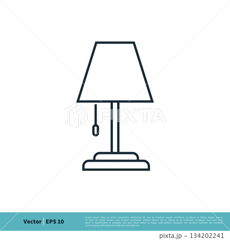 Table Lamp Icon Vector Logo Template Illustration Design. Vector EPS 10. Table Lamp Icon Vector Logo Template Illustration Design. Vector EPS 10. 134202241